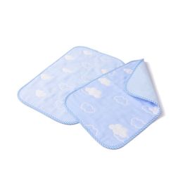 Set of 2 Washable Baby Bed Pads Crib Mattress Pads, 30*45cm, Blue Clouds