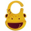 Pinafore For Baby, Durable Giraffe Cartoon Button Silicone Baby Bibs