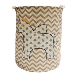 Cute Storage Basket Hamper Bag Organizer for Clothing/Books/Toys, Stars