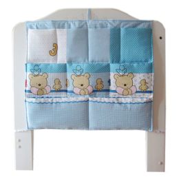 Lovely Baby Hanging Diaper Bag Baby Crib Storage Bag, B