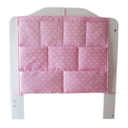 Lovely Baby Hanging Diaper Bag Baby Crib Storage Bag, Pink