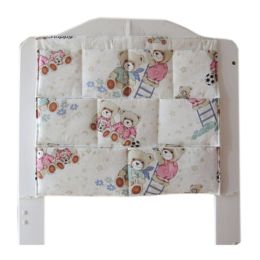 Lovely Baby Hanging Diaper Bag Baby Crib Storage Bag, A