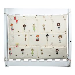 Lovely Baby Hanging Diaper Bag Baby Crib Storage Bag, Girls