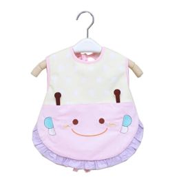 Beetle Waterproof Baby Feeding Clothes  Saliva Towel Baby Bibs, Pink