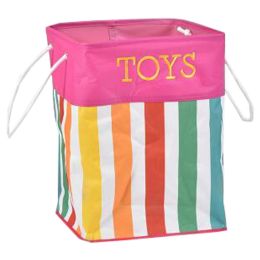 Clothes Basket Laundry Basket Clothing Storage Barrels Toy Organiger Stripe