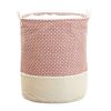 Household Folding Laundry Basket Storage Bag Laundry Hamper/Basket Dot Pink