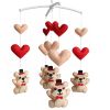 [Happy Bear] Musical Baby Mobile Nursery Animal Baby Mobile Crib