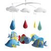 Adorable Baby Music Mobile,Nursery Crib Musical Mobile, Crib Toy [A, Fish]