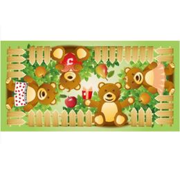 Baby Cartoon Bath Towel Soft Cotton Baby Washcloths Baby Blanket(Bear)