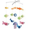Baby Crib Rotatable Bed Bell Colorful Baby Toys [Fish Party]