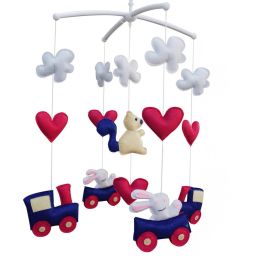 [Car Travel] Musical Baby Mobile Nursery Animal Baby Mobile Crib