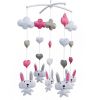 [White Rabbit] Musical Baby Mobile Nursery Animal Baby Mobile Crib