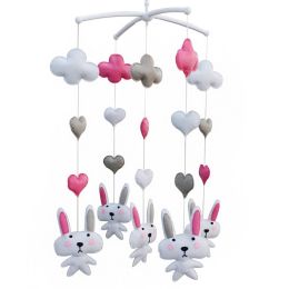 [White Rabbit] Musical Baby Mobile Nursery Animal Baby Mobile Crib