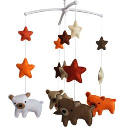 Musical Baby Mobile Nursery Animal Baby Mobile Crib [Walking Bear]