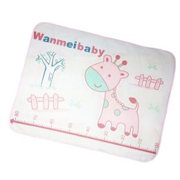 PINK Giraffe Baby KeepMeDry Pad Newborn Crib Sheet Infant Mattress Cover 60*80CM