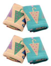 6 Packs Funny Umbrella Baby Towels Face Clothes