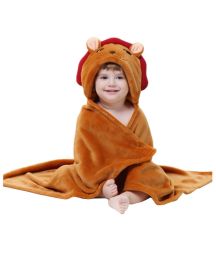 Baby flannel Blanket/ Infant Spring And Summer Quilt Brown