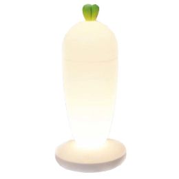 Night Light for Kids Carrot Shape Night Lamp for Baby Feeding White