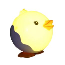Night Light for Kids Chick Shape Night Lamp for Baby Feeding Yellow