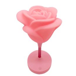Night Light for Kids Rose Shape Night Lamp for Baby FeedingPink