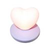 Night Light for Kids Heart Shape Night Lamp for Baby Feeding Purple