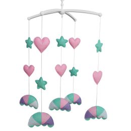 Musical Crib Mobile, Pretty Baby Room Decor, Colorful Hanging Toys