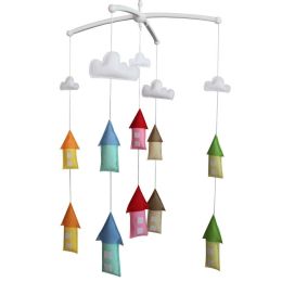 [Castle, Town] Handmade Baby Room Hanging Decor, Colorful Bed Bell