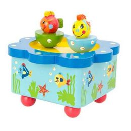 Wooden Cartoon Music Box Children Gift Music Box#D