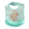 3D Design New Type Closure Baby Feeding Clothes Waterproof Silicone Baby Feeding Bibs, N
