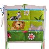 Cute  Baby Crib Hanging Diaper Bag Storage Bag Baby Room Decor, Lion/Zebra