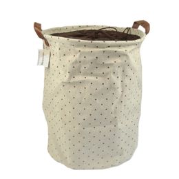Japanese Style Foldable Storage Basket/Bag/Organizer Laundry Hamper - Dots