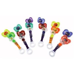 Nuby&trade; Brite Pacifier with Holder 6M+ Case Pack 72