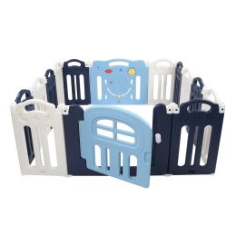 14 Panel Moon Foldable Playpen Baby Safety Play Yard Indoors or Outdoors YF
