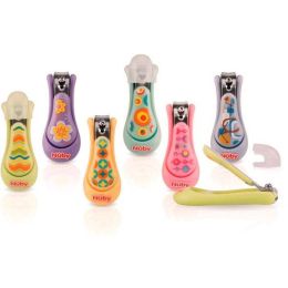 Nuby&trade; Printed Nail Clipper with Hygienic Cover Case Pack 36