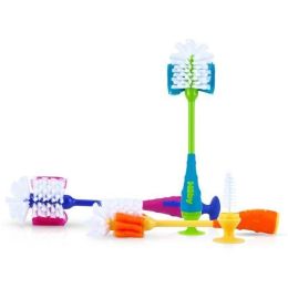 Nuby&trade; Bottle/Nipple Brush with Netting & Suction Case Pack 36
