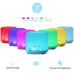 USB 5V 120ML Color Cycling Aroma Diffuser with Black Controller XH