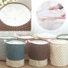 Household Folding Laundry Basket Storage Bag Laundry Hamper/Basket Dot Pink