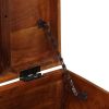 Storage Trunk 43.3"x13.8"x16.1" Solid Acacia Wood