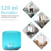 USB 5V 120ML Color Cycling Aroma Diffuser with Black Controller XH