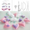 Baby Crib Rotatable Bed Bell Colorful Baby Toys [Pink Heart]