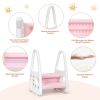 Kids Step Stool Learning Helper with Armrest for Kitchen Toilet Potty Training