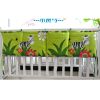Lovely Baby Crib Hanging Diaper Bag Storage Bag, Zebra