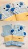 [Set of 2] Durable Soft Cute Baby/Kids Bath Sponge/Mitt/Gloves, BLUE Dogs
