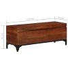 Storage Trunk 43.3"x13.8"x16.1" Solid Acacia Wood