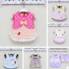 Rabbit Waterproof Baby Feeding Clothes  Saliva Towel Baby Bibs, Pink