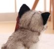 Super Cute Simulation Husky Doll Wearing In Red Triangle Towel Plush Puppy Dolls