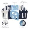 14 Panel Moon Foldable Playpen Baby Safety Play Yard Indoors or Outdoors YF