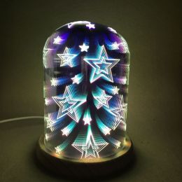 3D Magic Night Light (Style: Star, Quantity: 1pc)